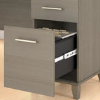 Bureau d'angle avec rangements, 72" de large, tiroir clavier coulissant, tiroir classeur, 1 place, 10 coloris