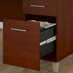 Bureau d'angle avec rangements, 72" de large, tiroir clavier coulissant, tiroir classeur, 1 place, 10 coloris