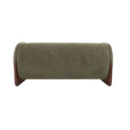 Causeuse Boucle 63 po, Arrondie, Pieds en bois de bouleau, Blanc/Olive/Caramel/Bleu marine/Amande, 2 places