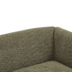 Causeuse Boucle 63 po, Arrondie, Pieds en bois de bouleau, Blanc/Olive/Caramel/Bleu marine/Amande, 2 places