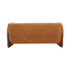 Causeuse Boucle 63 po, Arrondie, Pieds en bois de bouleau, Blanc/Olive/Caramel/Bleu marine/Amande, 2 places