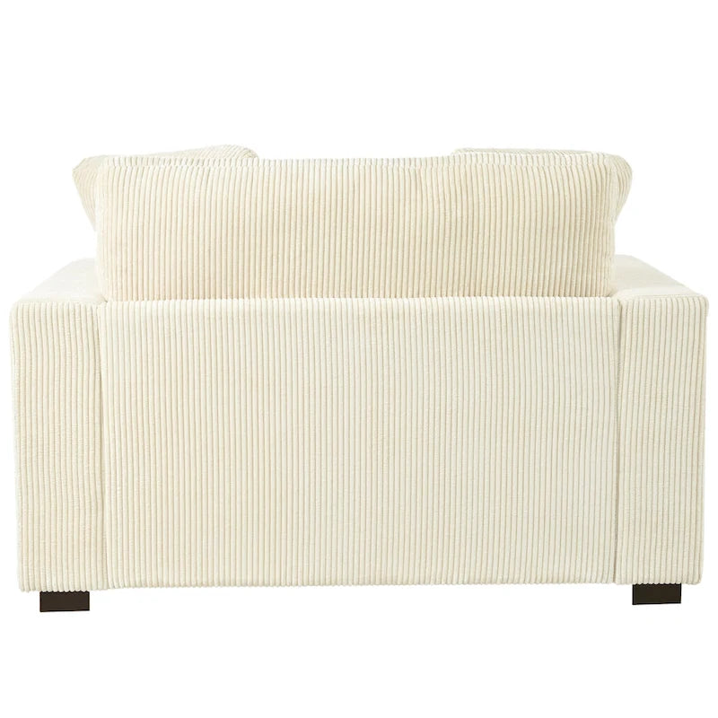 Canapé-méridienne surdimensionné, tissu et pieds en bois massif, 136 cm L x 180 cm P, 250 kg, jaune/gris/beige
