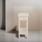 Table d'appoint étroite à rabat avec tiroir et étagère, Gris/Noir/Espresso/Crème/Blanc/Cerise