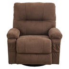 Fauteuil inclinable pivotant et basculant à 360° en lin avec poches latérales