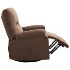 Fauteuil inclinable pivotant et basculant à 360° en lin avec poches latérales