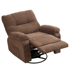 Fauteuil inclinable pivotant et basculant à 360° en lin avec poches latérales