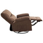 Fauteuil inclinable pivotant et basculant à 360° en lin avec poches latérales