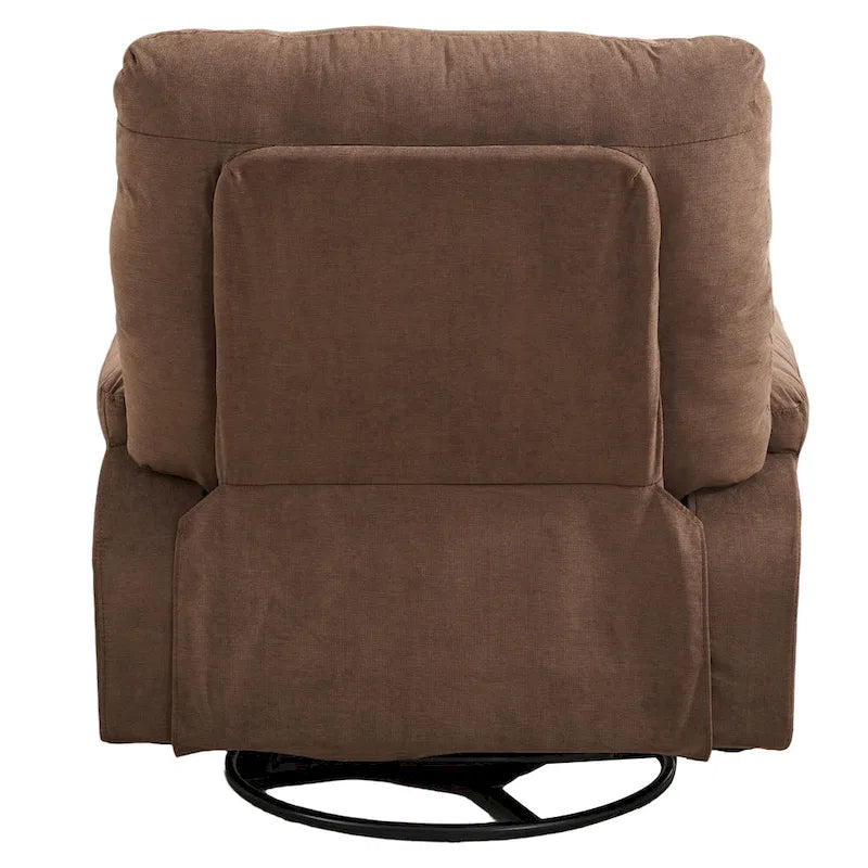 Fauteuil inclinable pivotant et basculant à 360° en lin avec poches latérales