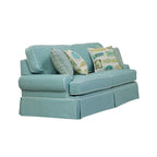 Canapé Classics Model Coastal Aqua Series avec quatre coussins décoratifs