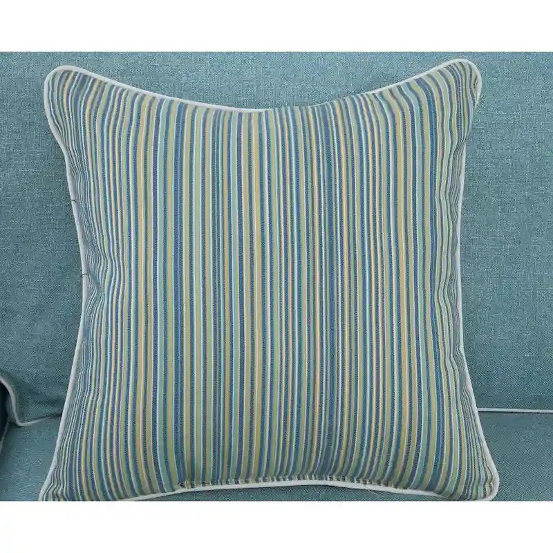 Canapé Classics Model Coastal Aqua Series avec quatre coussins décoratifs