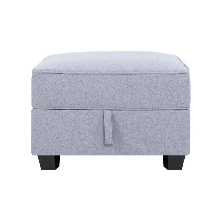 Collection de canapés modulaires modernes convertibles à faire soi-même – Modules pouf central et accoudoirs en option