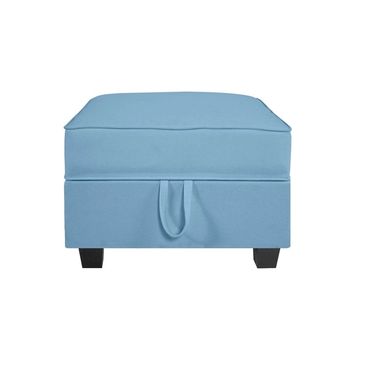 Collection de canapés modulaires modernes convertibles à faire soi-même – Modules pouf central et accoudoirs en option