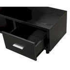 Meuble TV pour téléviseurs jusqu'à 65", 1 tiroir et 3 étagères ouvertes, bois manufacturé, 59"L x 15.5"P x 23.5"H, multicolore