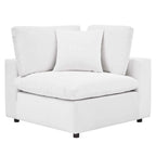 Fauteuil d'angle en velours haute performance surdimensionné, garni de duvet