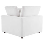 Fauteuil d'angle en velours haute performance surdimensionné, garni de duvet