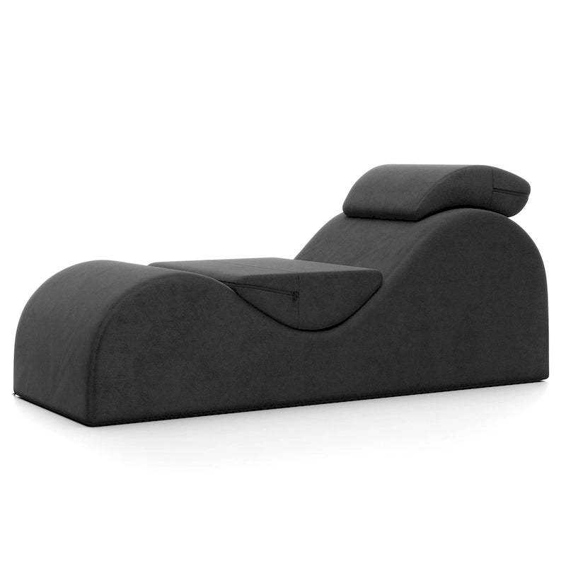 Chaise longue en forme de S, polyester, noyau en mousse, yoga/étirements/massage, 1 place, 5 coloris