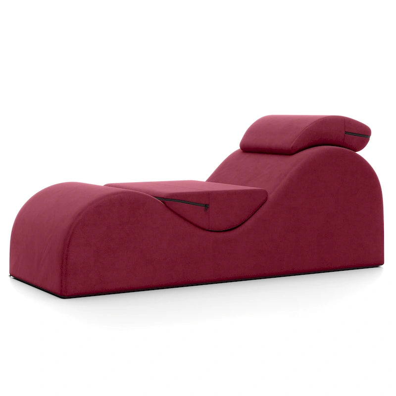 Chaise longue en forme de S, polyester, noyau en mousse, yoga/étirements/massage, 1 place, 5 coloris