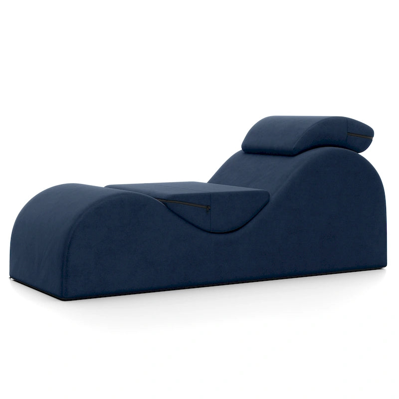 Chaise longue en forme de S, polyester, noyau en mousse, yoga/étirements/massage, 1 place, 5 coloris
