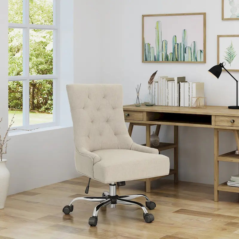 Chaise de bureau capitonnée contemporaine Americo
