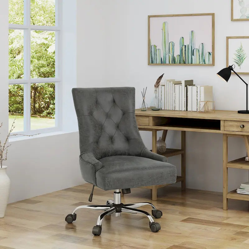 Chaise de bureau capitonnée contemporaine Americo