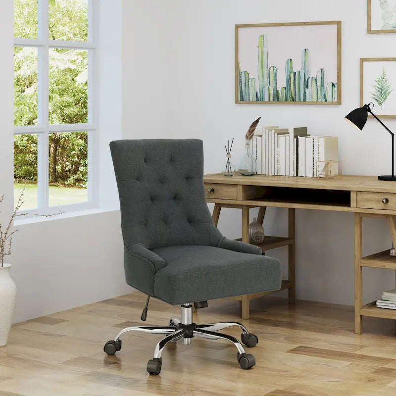 Chaise de bureau capitonnée contemporaine Americo