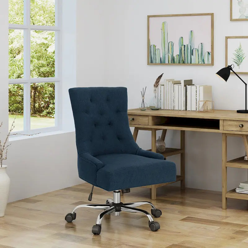 Chaise de bureau capitonnée contemporaine Americo