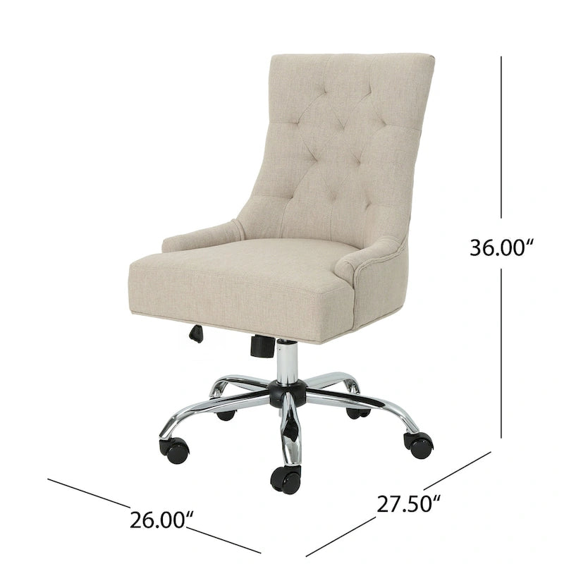 Chaise de bureau capitonnée contemporaine Americo