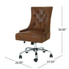 Chaise de bureau capitonnée contemporaine Americo