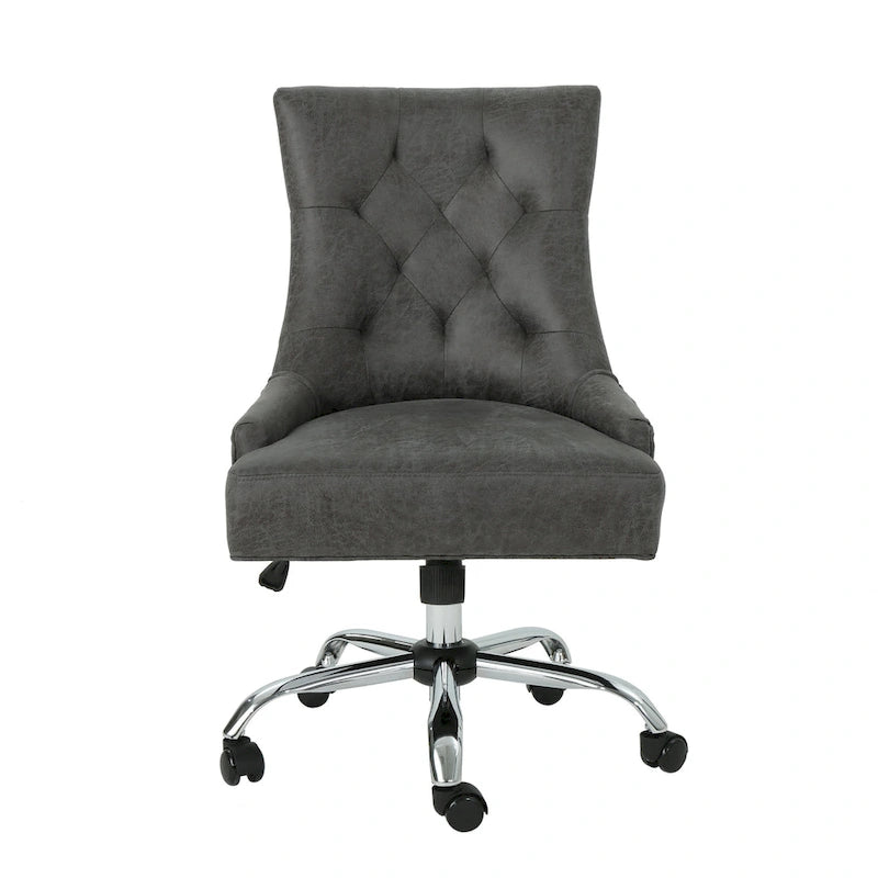 Chaise de bureau capitonnée contemporaine Americo