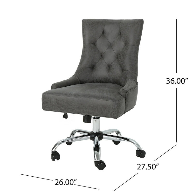 Chaise de bureau capitonnée contemporaine Americo
