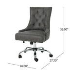 Chaise de bureau capitonnée contemporaine Americo