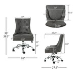 Chaise de bureau capitonnée contemporaine Americo