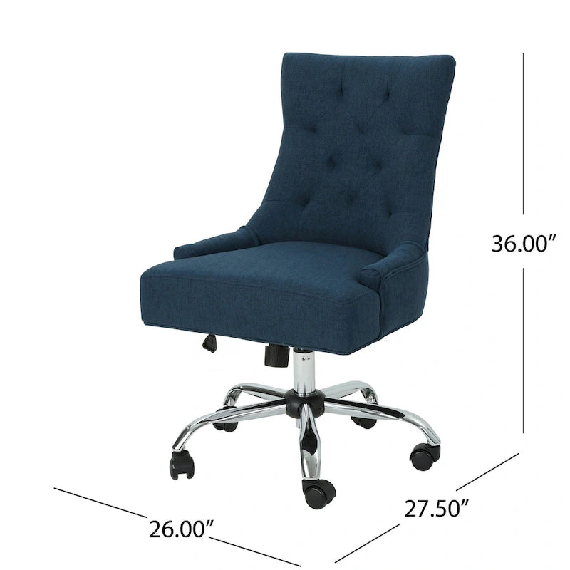 Chaise de bureau capitonnée contemporaine Americo