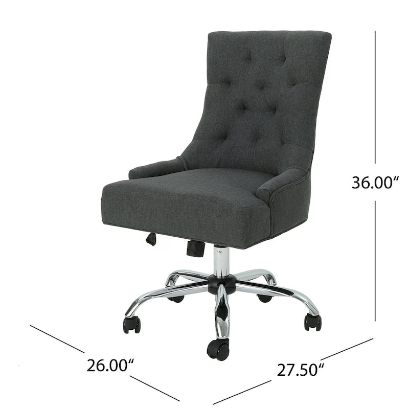 Chaise de bureau capitonnée contemporaine Americo