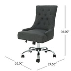 Chaise de bureau capitonnée contemporaine Americo