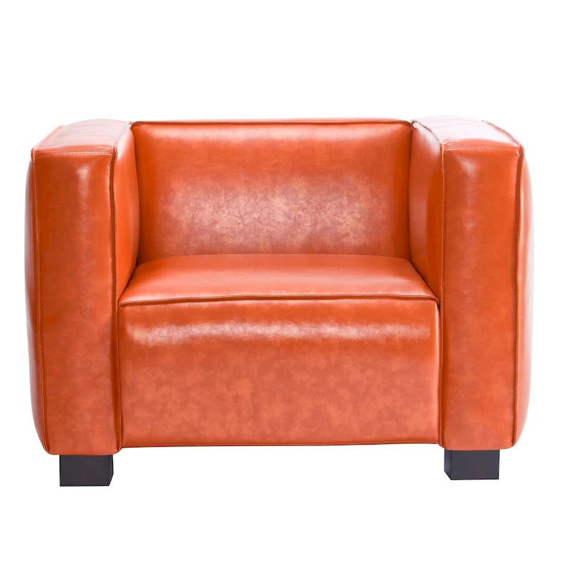 Fauteuil Club en Similicuir Goyette