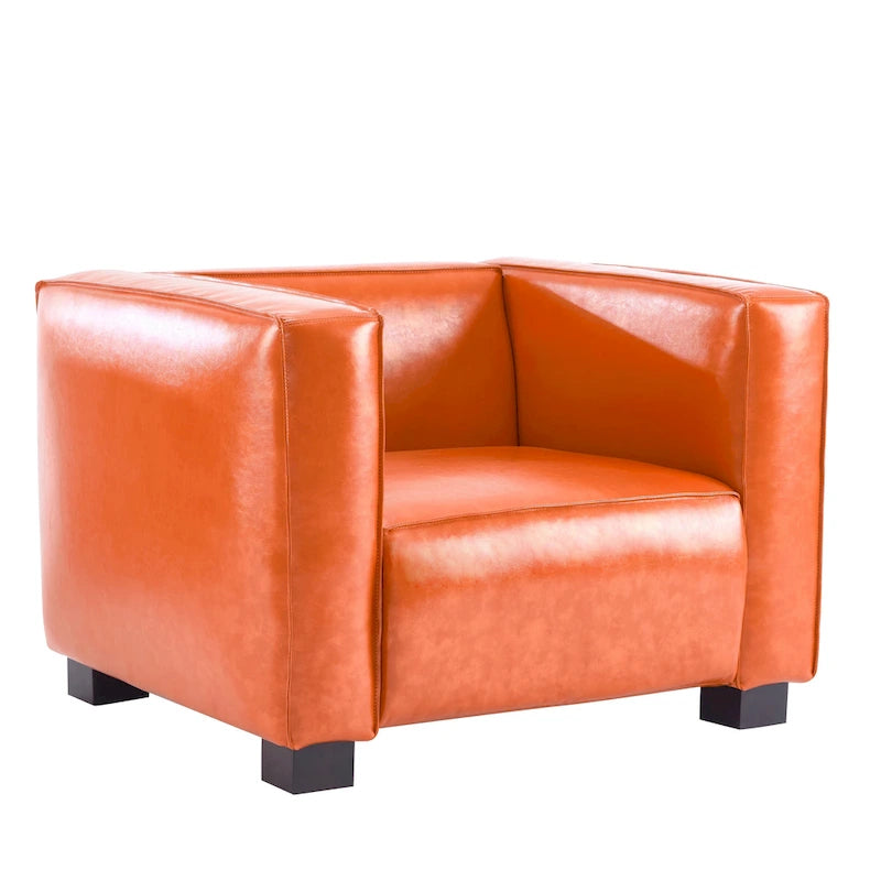 Fauteuil Club en Similicuir Goyette