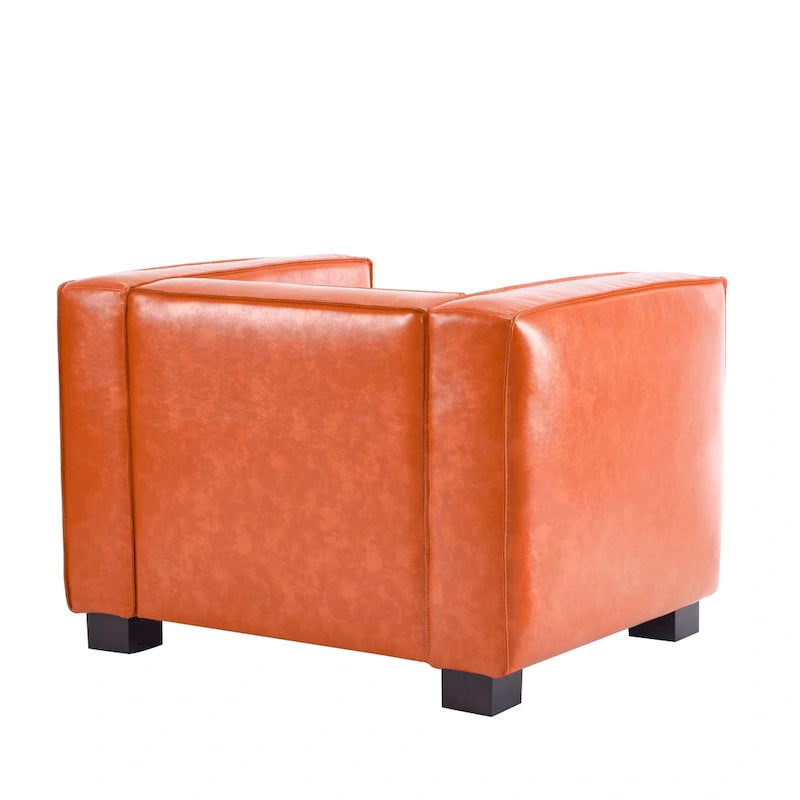 Fauteuil Club en Similicuir Goyette