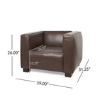 Fauteuil Club en Similicuir Goyette