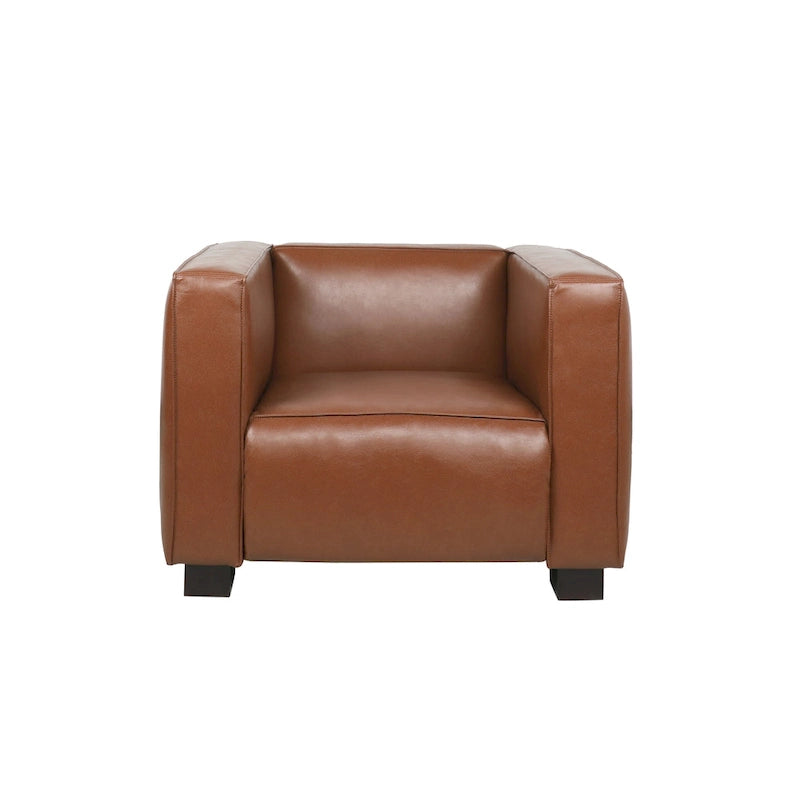 Fauteuil Club en Similicuir Goyette