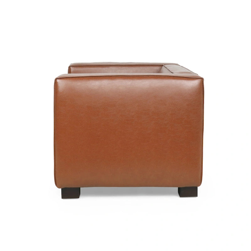 Fauteuil Club en Similicuir Goyette