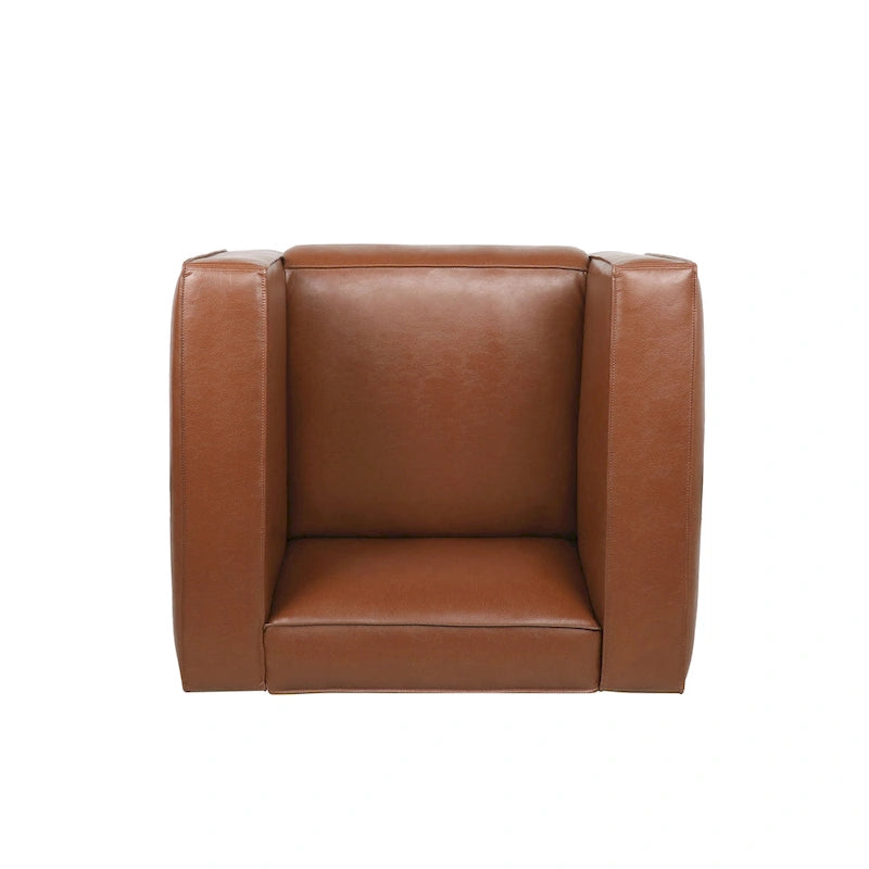 Fauteuil Club en Similicuir Goyette