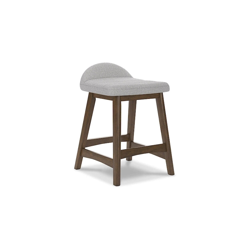 Tabouret de bar hauteur comptoir, lot de 2, style Mid-Century, polyester, coussin en mousse, structure en bois massif, 2 places, anthracite/sarcelle/gris/jaune