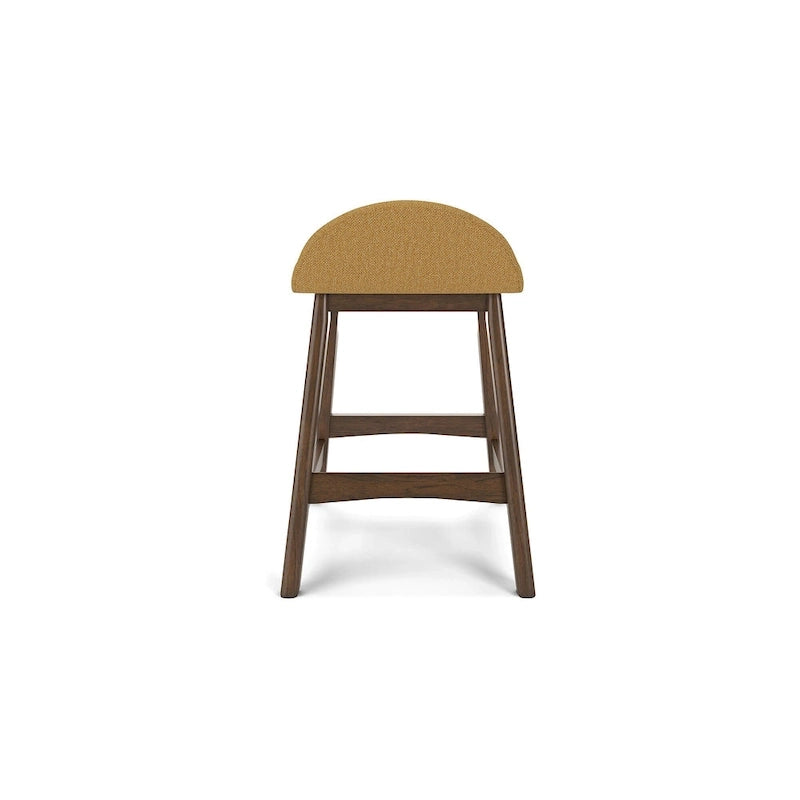 Tabouret de bar hauteur comptoir, lot de 2, style Mid-Century, polyester, coussin en mousse, structure en bois massif, 2 places, anthracite/sarcelle/gris/jaune