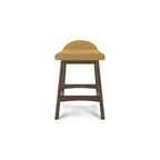 Tabouret de bar hauteur comptoir, lot de 2, style Mid-Century, polyester, coussin en mousse, structure en bois massif, 2 places, anthracite/sarcelle/gris/jaune