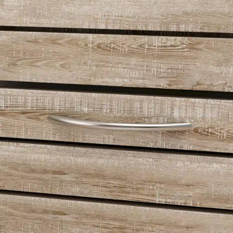 Meuble à chaussures à 2 tiroirs, tiroirs basculants, MDF étanche, 8 à 12 paires, 56,9 cm L x 23,9 cm P x 74,9 cm H, chêne foncé/chêne gris/blanc/bois
