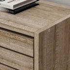 Meuble à chaussures à 2 tiroirs, tiroirs basculants, MDF étanche, 8 à 12 paires, 56,9 cm L x 23,9 cm P x 74,9 cm H, chêne foncé/chêne gris/blanc/bois