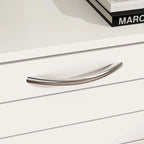 Meuble à chaussures à 2 tiroirs, tiroirs basculants, MDF étanche, 8 à 12 paires, 56,9 cm L x 23,9 cm P x 74,9 cm H, chêne foncé/chêne gris/blanc/bois