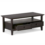 Console 3 tiroirs et 2 étagères, marron/beige délavé, vintage, MDF, 119 cm