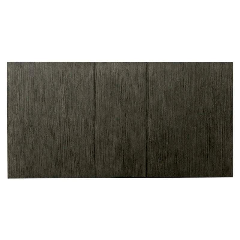 Table à manger extensible, style rustique de ferme, piètement tréteau, rallonge de 45,7 cm, bois, 152-198 cm (L) x 101,6 cm (l) x 78,7 cm (H), gris